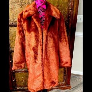 Frame‎ coat medium brown fur